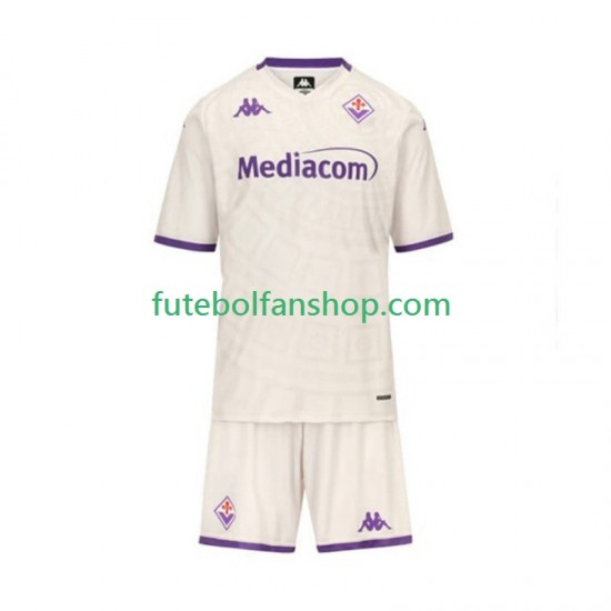 Camisola Alternativo ACF Fiorentina Época 2025/2026 Manga Curta ,Criança