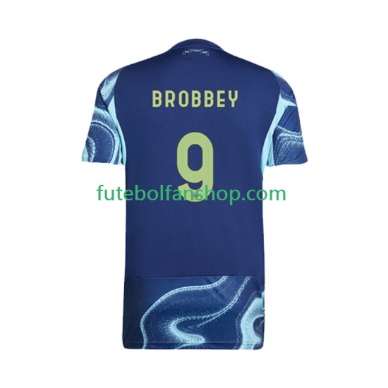 Camisola Alternativo AFC Ajax Brian Brobbey 9 Época 2025/2026 Manga Curta ,Homem