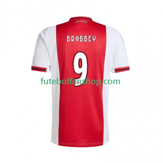 Camisola Principal AFC Ajax Brian Brobbey 9 Época 2025/2026 Manga Curta ,Homem Camisola Principal AFC Ajax Brian Brobbey 9 Época 2025/2026 Manga Curta ,Homem