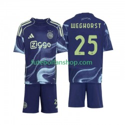 Camisola Alternativo AFC Ajax Wout Weghorst 25 Época 2025/2026 Manga Curta ,Criança