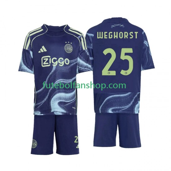 Camisola Alternativo AFC Ajax Wout Weghorst 25 Época 2025/2026 Manga Curta ,Criança Camisola Alternativo AFC Ajax Wout Weghorst 25 Época 2025/2026 Manga Curta ,Criança