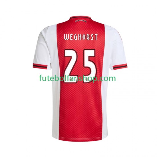 Camisola Principal AFC Ajax Wout Weghorst 25 Época 2025/2026 Manga Curta ,Homem Camisola Principal AFC Ajax Wout Weghorst 25 Época 2025/2026 Manga Curta ,Homem