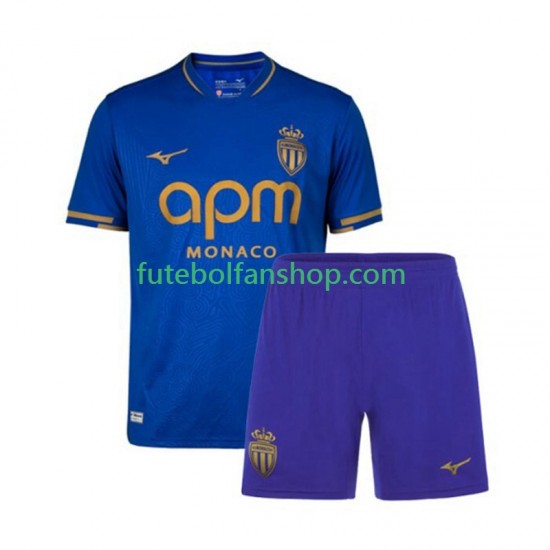 Camisola Alternativo AS Monaco Época 2025/2026 Manga Curta ,Criança