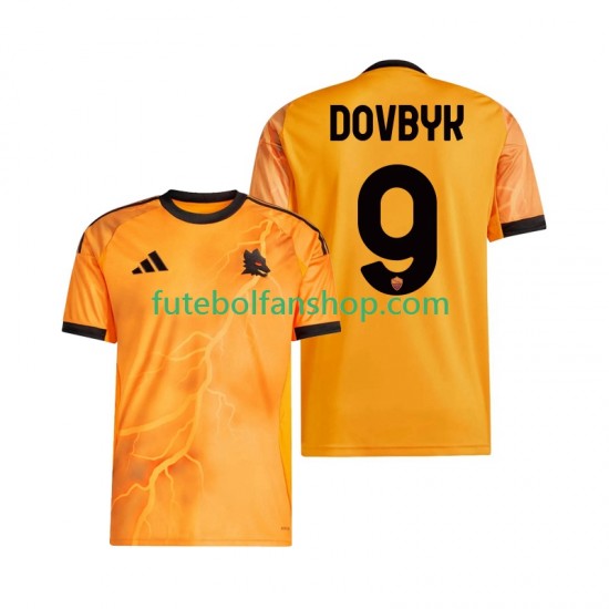 Camisola Alternativo AS Roma Artem Dovbyk 9 Época 2025/2026 Manga Curta ,Homem