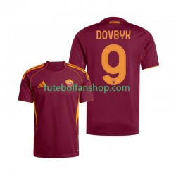 Camisola Principal AS Roma Artem Dovbyk 9 Época 2025/2026 Manga Curta ,Homem