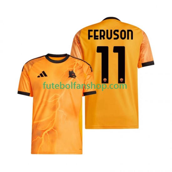 Camisola Alternativo AS Roma Evan Ferguson 11 Época 2025/2026 Manga Curta ,Homem