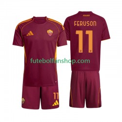 Camisola Principal AS Roma Evan Ferguson 11 Época 2025/2026 Manga Curta ,Criança