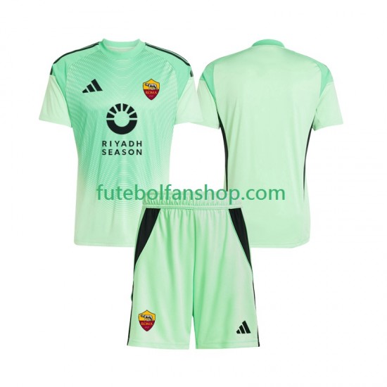 Camisola Alternativo Alternativa (3ª) Guarda-redes AS Roma Época 2025/2026 Manga Curta ,Criança