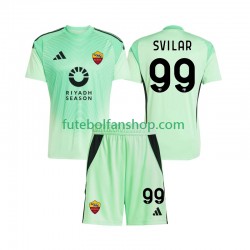 Camisola Alternativo Alternativa (3ª) Guarda-redes AS Roma Mile Svilar 99 Época 2025/2026 Manga Curta ,Criança