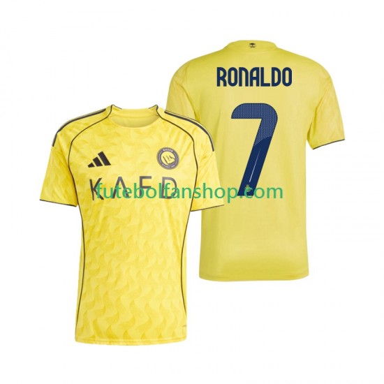 Camisola Principal Al Nassr Cristiano Ronaldo 7 Época 2025/2026 Manga Curta ,Homem