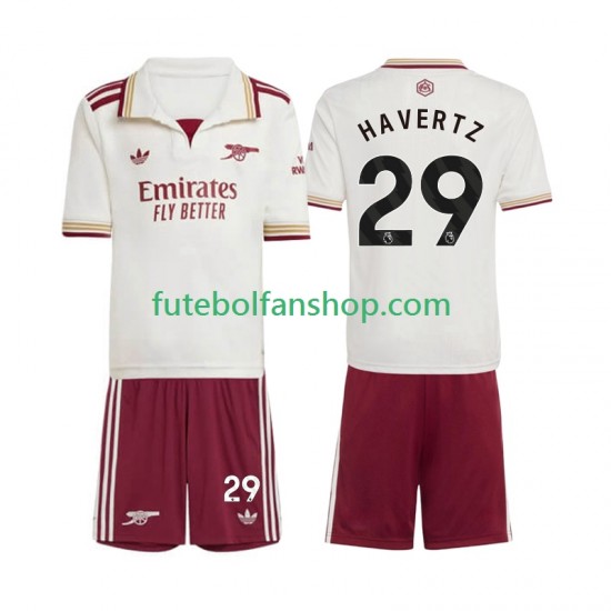 Camisola Alternativa (2ª) Arsenal Kai Havertz 29 Época 2025/2026 Manga Curta ,Criança