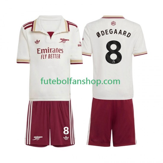 Camisola Alternativa (2ª) Arsenal Martin Odegaard 8 Época 2025/2026 Manga Curta ,Criança