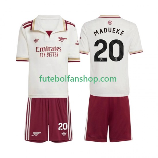 Camisola Alternativa (2ª) Arsenal Noni Madueke 20 Época 2025/2026 Manga Curta ,Criança
