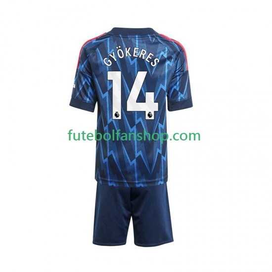 Camisola Alternativo Arsenal Viktor Gyokeres 14 Época 2025/2026 Manga Curta ,Criança