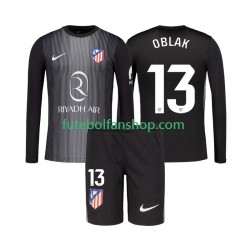 Camisola Alternativo Guarda-redes Atlético Madrid Jan Oblak 13 Época 2025/2026 Manga Comprida ,Criança
