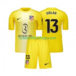 Camisola Principal Guarda-redes Atlético Madrid Jan Oblak 13 Época 2025/2026 Manga Curta ,Criança