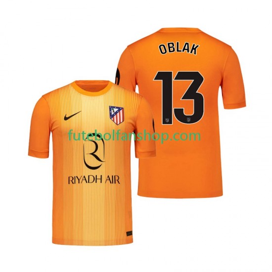 Camisola Alternativa (2ª) Guarda-redes Atlético Madrid Jan Oblak 13 Época 2025/2026 Manga Curta ,Homem