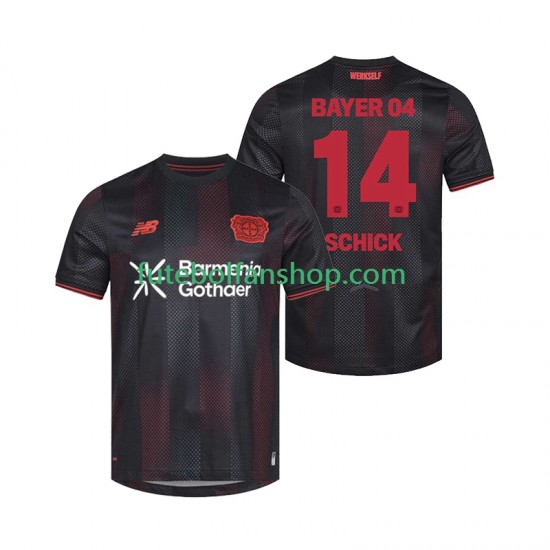 Camisola Principal Bayer 04 Leverkusen Patrik Schick 14 Época 2025/2026 Manga Curta ,Homem
