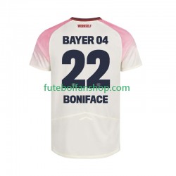 Camisola Alternativo Bayer 04 Leverkusen Victor Boniface 22 Época 2025/2026 Manga Curta ,Homem