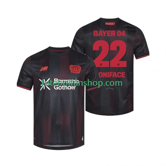 Camisola Principal Bayer 04 Leverkusen Victor Boniface 22 Época 2025/2026 Manga Curta ,Homem