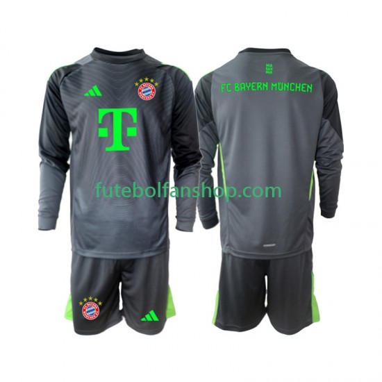 Camisola Alternativo Guarda-redes Bayern de Munique Época 2025/2026 Manga Comprida ,Criança