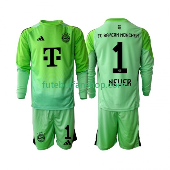 Camisola Principal Guarda-redes Bayern de Munique Neuer 1 Época 2025/2026 Manga Comprida ,Criança Camisola Principal Guarda-redes Bayern de Munique Neuer 1 Época 2025/2026 Manga Comprida ,Criança