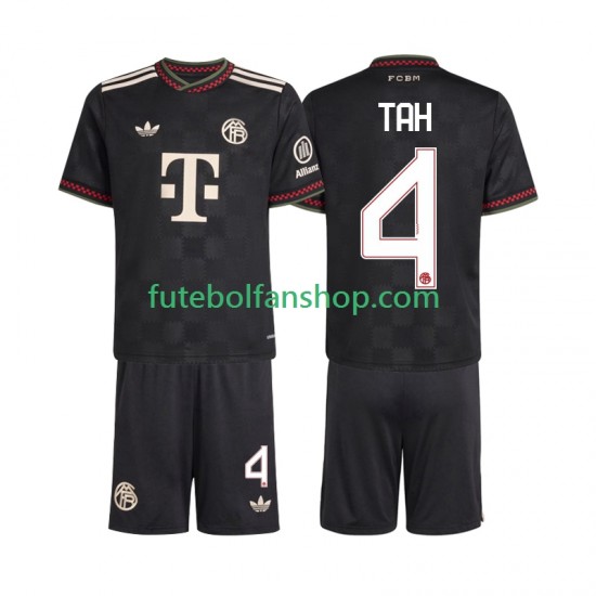 Camisola Alternativa (2ª) Bayern de Munique Jonathan Tah 4 Época 2025/2026 Manga Curta ,Criança