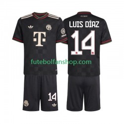 Camisola Alternativa (2ª) Bayern de Munique Luis Diaz 14 Época 2025/2026 Manga Curta ,Criança
