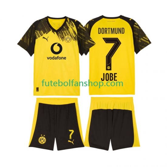Camisola Principal Borussia Dortmund Jobe Bellingham 7 Época 2025/2026 Manga Curta ,Criança