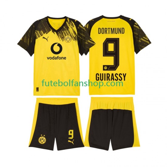 Camisola Principal Borussia Dortmund Serhou Guirassy 9 Época 2025/2026 Manga Curta ,Criança