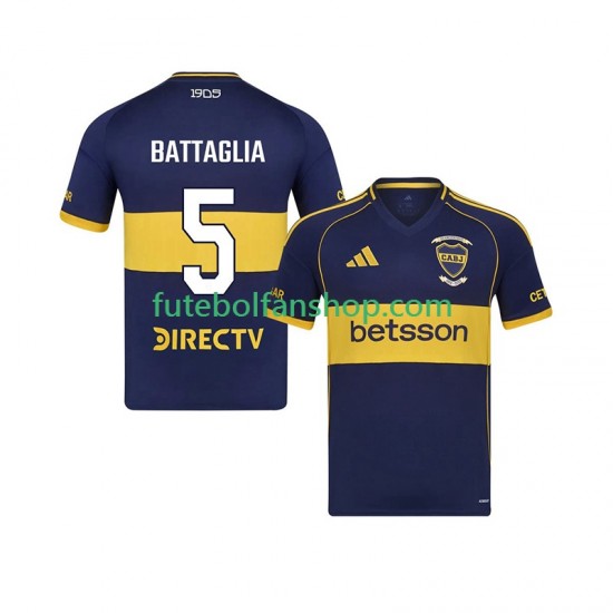 Camisola Principal CA Boca Juniors Rodrigo Battaglia 5 Época 2025/2026 Manga Curta ,Homem