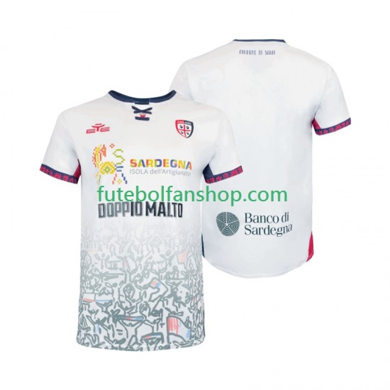 Camisola Alternativo Cagliari Época 2025/2026 Manga Curta ,Homem