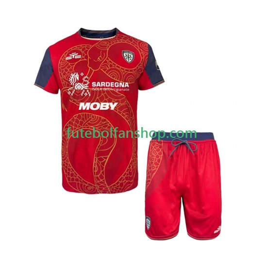 Camisola Principal Cagliari Special Época 2025/2026 Manga Curta ,Criança