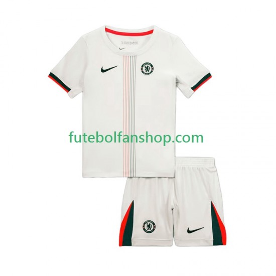 Camisola Alternativo Chelsea Época 2025/2026 Manga Curta ,Criança