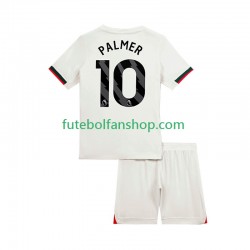 Camisola Alternativo Chelsea Cole Palmer 10 Época 2025/2026 Manga Curta ,Criança