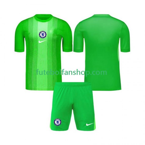 Camisola Alternativo Guarda-redes Chelsea Época 2025/2026 Manga Curta ,Criança