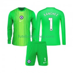 Camisola Alternativo Guarda-redes Chelsea Robert Sanchez 1 Época 2025/2026 Manga Comprida ,Criança