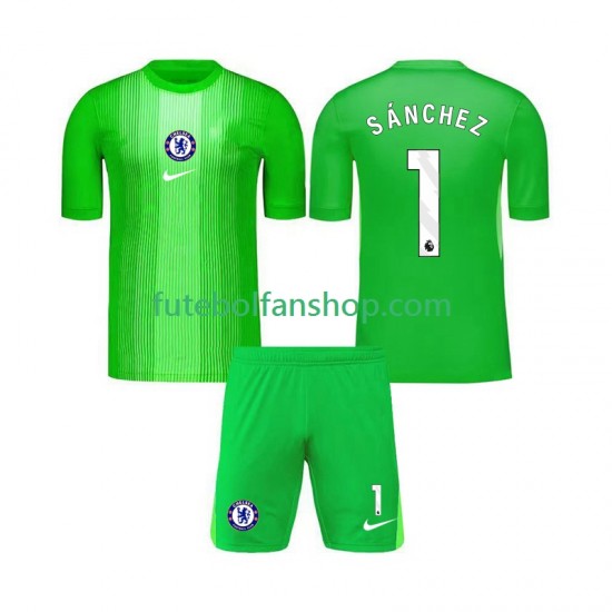 Camisola Alternativo Guarda-redes Chelsea Robert Sanchez 1 Época 2025/2026 Manga Curta ,Criança