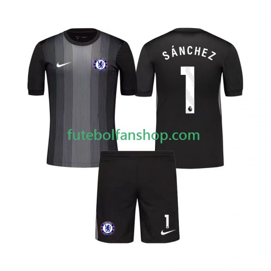 Camisola Principal Guarda-redes Chelsea Robert Sanchez 1 Época 2025/2026 Manga Curta ,Criança