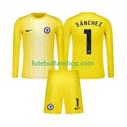 Camisola Alternativa (2ª) Guarda-redes Chelsea Robert Sanchez 1 Época 2025/2026 Manga Comprida ,Criança