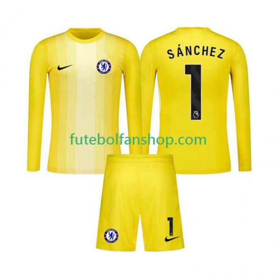 Camisola Alternativa (2ª) Guarda-redes Chelsea Robert Sanchez 1 Época 2025/2026 Manga Comprida ,Criança