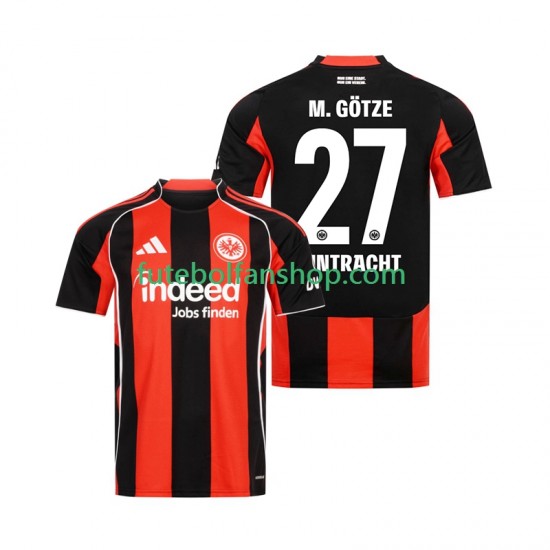 Camisola Principal Eintracht Frankfurt Mario Gotze 27 Época 2025/2026 Manga Curta ,Homem
