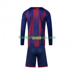 Camisola Principal FC Barcelona Época 2025/2026 Manga Comprida ,Criança