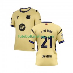Camisola Alternativo FC Barcelona Frenkie de Jong 21 Champions League Época 2025/2026 Manga Curta ,Homem
