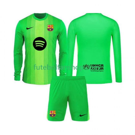Camisola Principal Guarda-redes FC Barcelona Época 2025/2026 Manga Comprida ,Criança Camisola Principal Guarda-redes FC Barcelona Época 2025/2026 Manga Comprida ,Criança