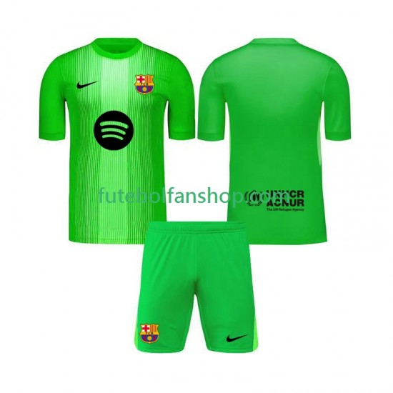 Camisola Principal Guarda-redes FC Barcelona Época 2025/2026 Manga Curta ,Criança