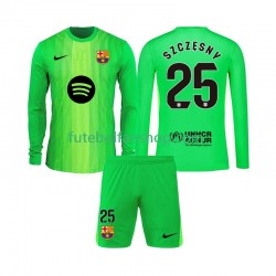 Camisola Principal Guarda-redes FC Barcelona Szczesny 25 Época 2025/2026 Manga Comprida ,Criança