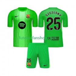 Camisola Principal Guarda-redes FC Barcelona Szczesny 25 Época 2025/2026 Manga Curta ,Criança