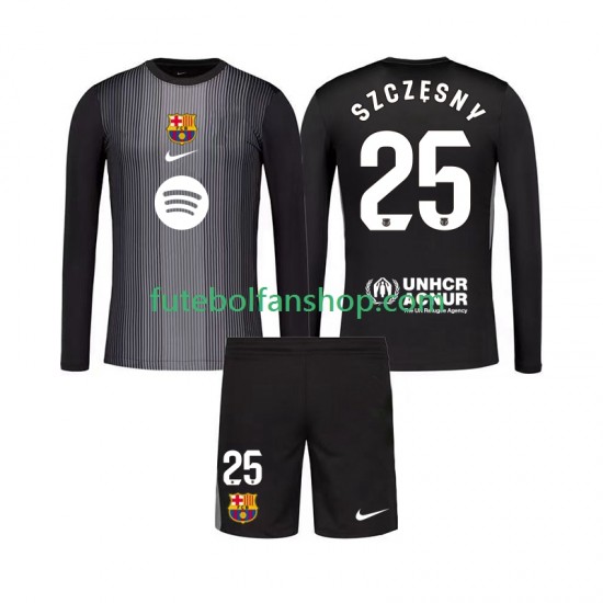 Camisola Alternativa (2ª) Guarda-redes FC Barcelona Szczesny 25 Época 2025/2026 Manga Comprida ,Criança