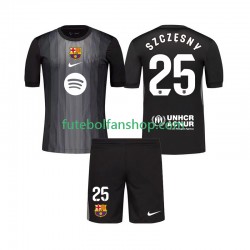 Camisola Alternativa (2ª) Guarda-redes FC Barcelona Szczesny 25 Época 2025/2026 Manga Curta ,Criança